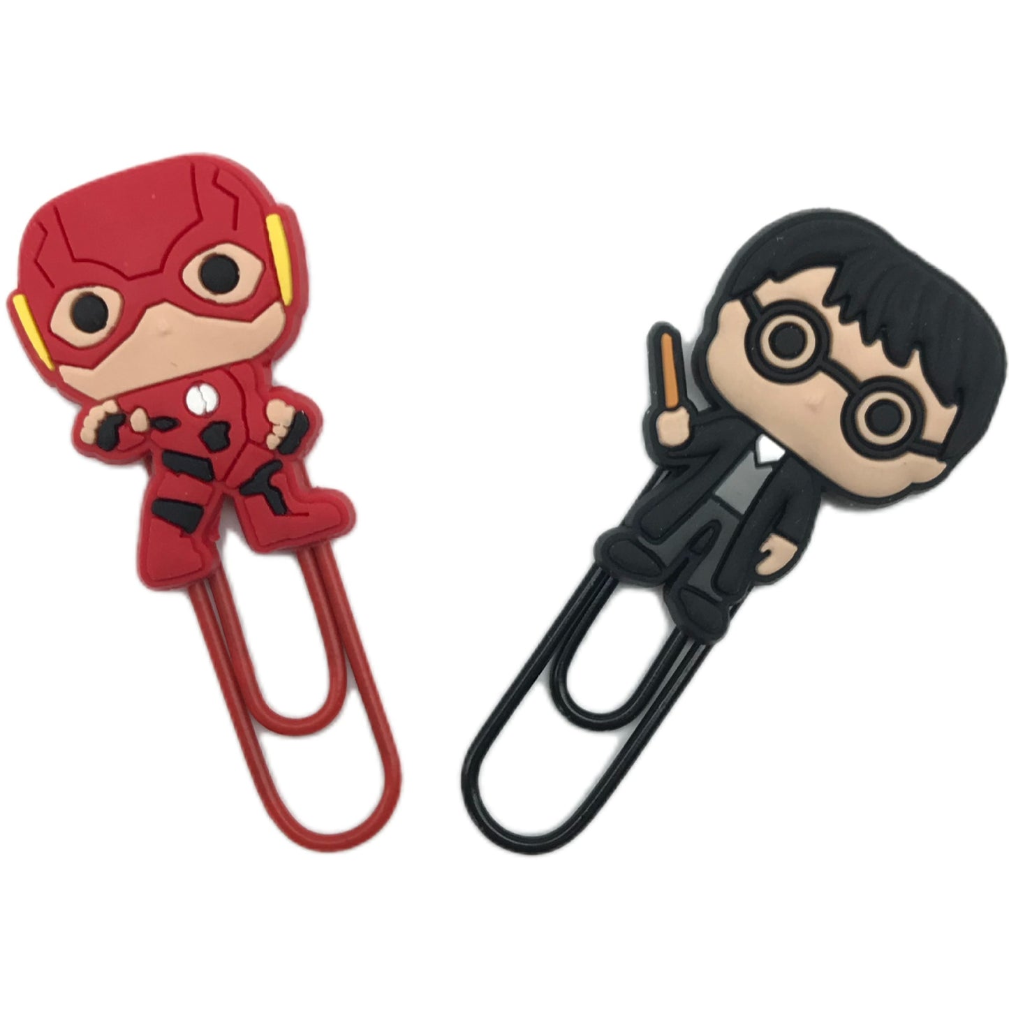 12Pcs Harry Potter Paper Clip Bookmarks Personality PVC Student Office Notes Hand Ledger Decorative Small Pins